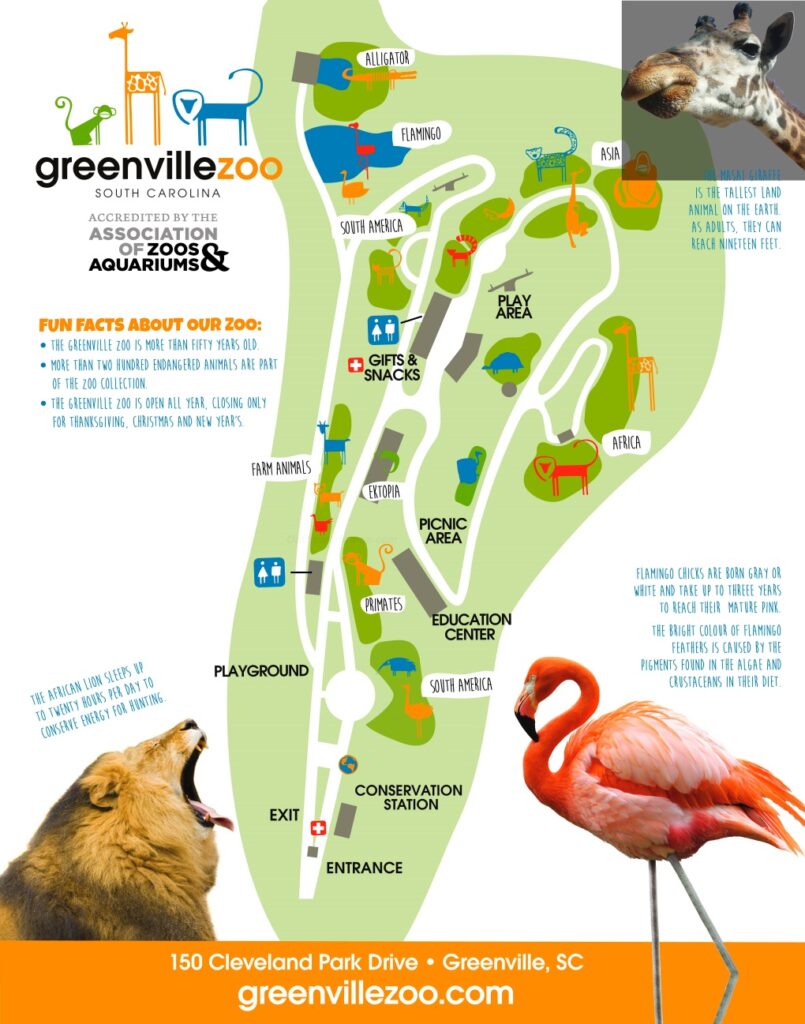 greenville-sc-zoo-map